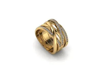 Pandoraa ring Free low-poly 3D model