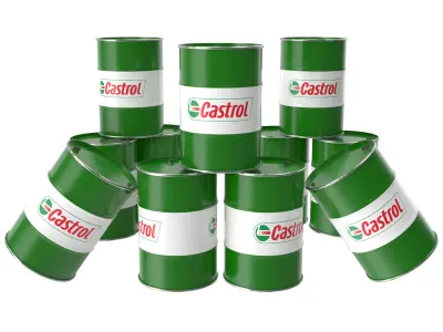 Set of Castrol Eni Exonmobil  Petrochina 3D model