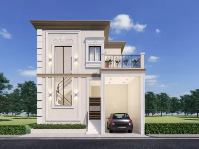 Architecture Calssical Home Concpet 3D model