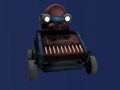 Planetary Rover Low-poly 3D model