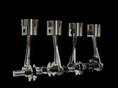 Engine Piston 3D model