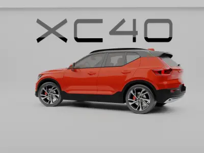 Volvo xc40 car Low-poly 3D model