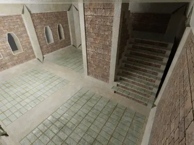 Fantasy medieval Keep 01 Free low-poly 3D model