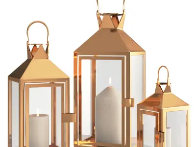 Candle Lanterns 3D model