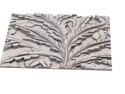 decor set wall panel wall relief mural CNC 34 3D model