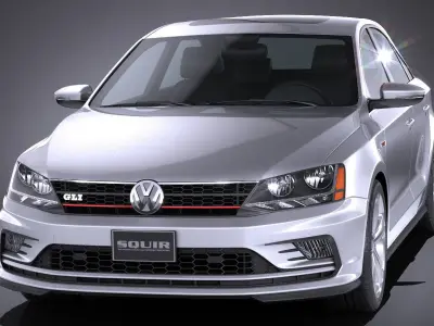 Volkswagen Jetta GLI 2017 USA 3D model