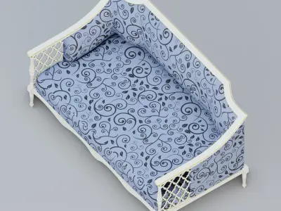 Lattice sofa 3D model