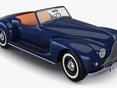 Generic Cabriolet Retro Car M 1 3D model