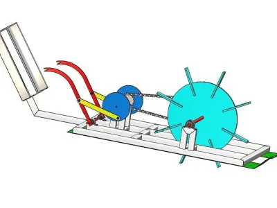 Rice Transplanter Machine 3D print model