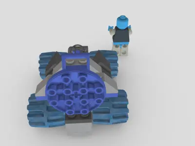 Gypsy Moth from Lego Racers 1999 game Free low-poly 3D model