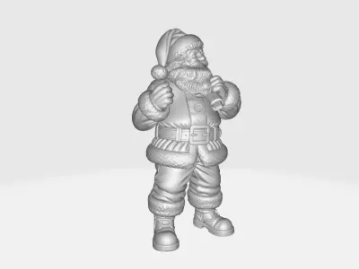 Santa Claus Figurine Christmas Decoration Holiday Santa  3D print model