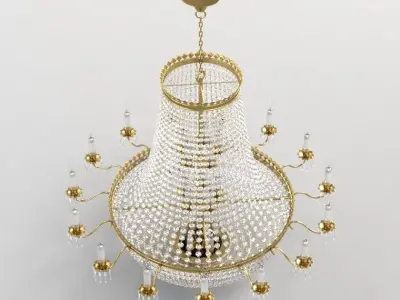 Impex Hamburg Empire Strass Crystal Chandelier 3D model