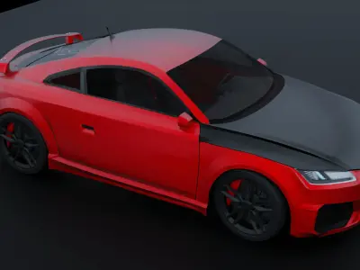 Audi TTrs Coupe 2014 3D model