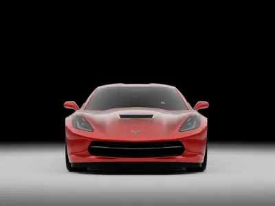 Corvette C7 3D model by edwin-blend