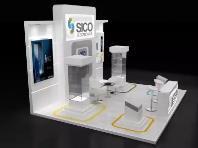 Booth Exhibition Stand a303a 3D model