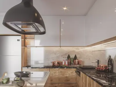 Kitchen Design Scene 3D model
