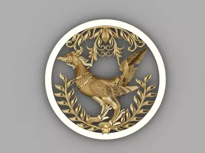 Khmer Hong King of Bird Pendant 3D print model