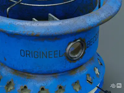 Old Stove Free 3D model