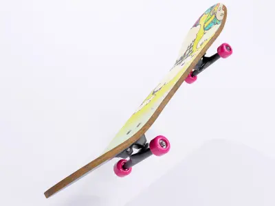 Skateboard  Low-poly 3D model