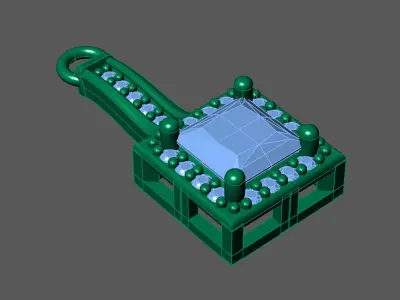 Women Pendants 3DM STL Pendant Renders Details 3D print model 3D print model