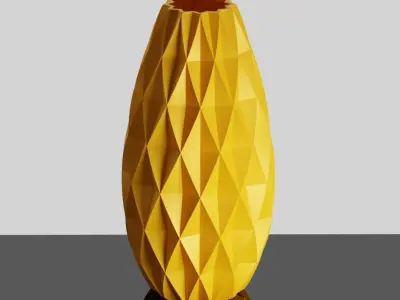 Diamond Vase 3D print model