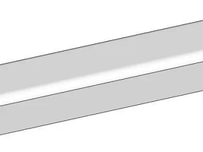 ANTENA slatwall shelf bracket 3D model