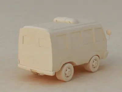 car road city sport travel illustration simple game 3D model
