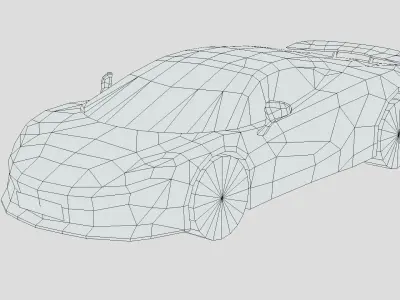 McLaren 600LT 2019 Low-poly 3D model