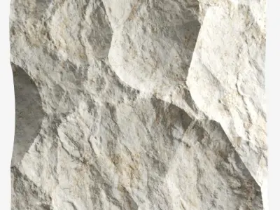 205-RockPanel piece of stone on wall 3D model
