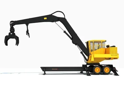 Industrial and Construction Machines 3D Model Collection