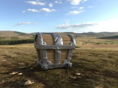 Fantasy Chest 3D  Free low-poly 3D model
