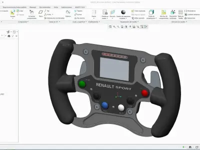 Formula Renault 2000 steering wheel 3D model