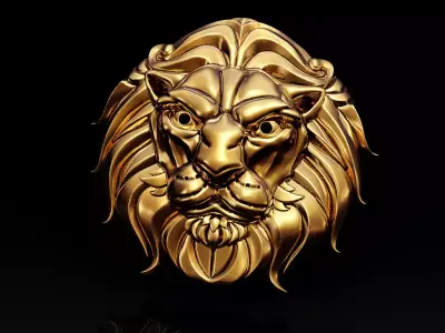 Lion head 3D print model