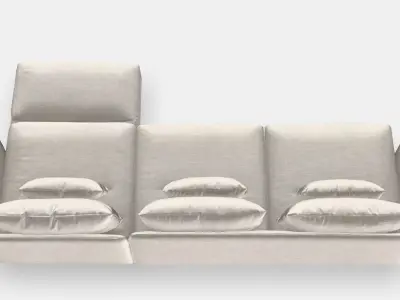 SODERHAMN 4-seat sofa 8 Low-poly 3D model
