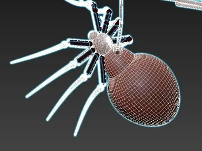 divinare-1308-02-pl-8 spider chandelier 3D model