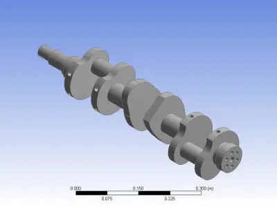 Crankshaft 3d model design editable part 3D print model