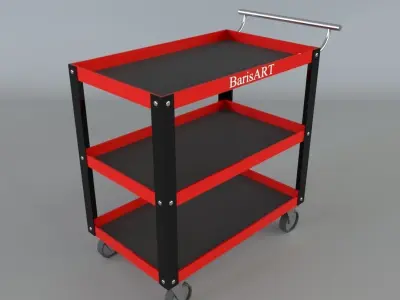 Service Cart 3D model