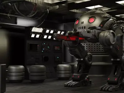 Robot for 3D and Epic Games Free 3D model