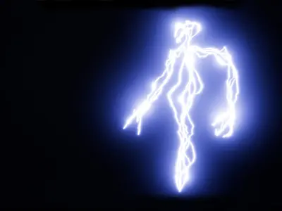 Lightning elemental low-poly game engine ready 3D model Low-poly 3D model