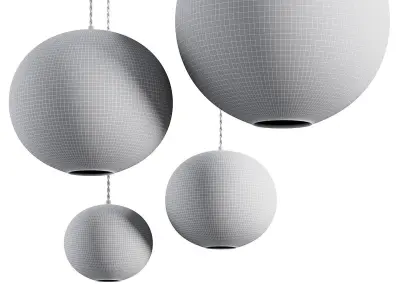 Wabi-sabi Pendant light Pura by Lumalano 3D model