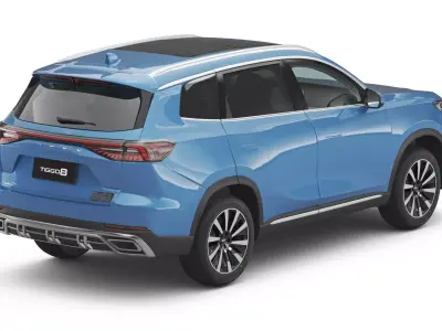 2026 Chery Tiggo 8 Hybrid with Interior 3D model