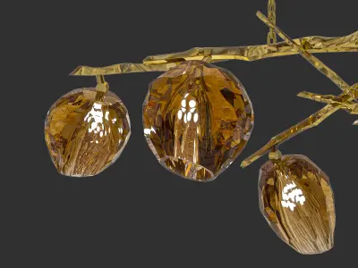 Jacques Chandelier Low-poly 3D model