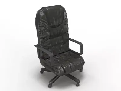Low Poly Office Chair Low-poly 3D model