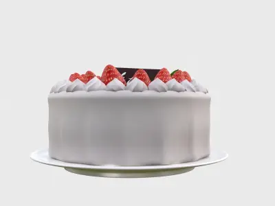 Stawberry cake 3D model