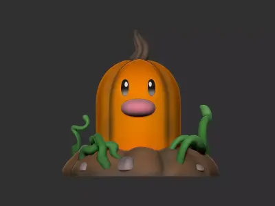 diglett and dugtrio halloween 2025 3D print model
