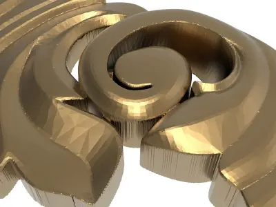  decorative pattern ready for 3D printing 3D model 259