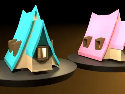 Witch House Low-poly 3D model