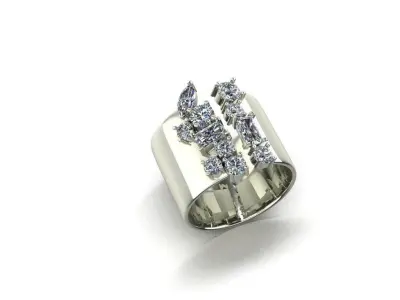 fashion ring 3D print model