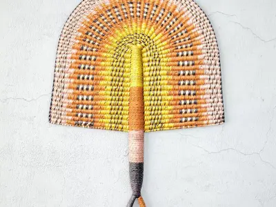 African Handwoven Fan 6 3D model