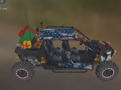 utv car 1 Low-poly 3D model